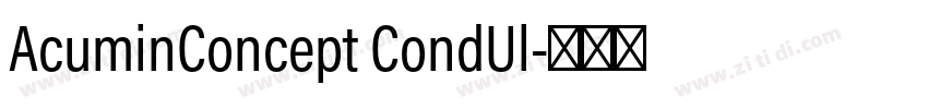 AcuminConcept CondUl字体转换